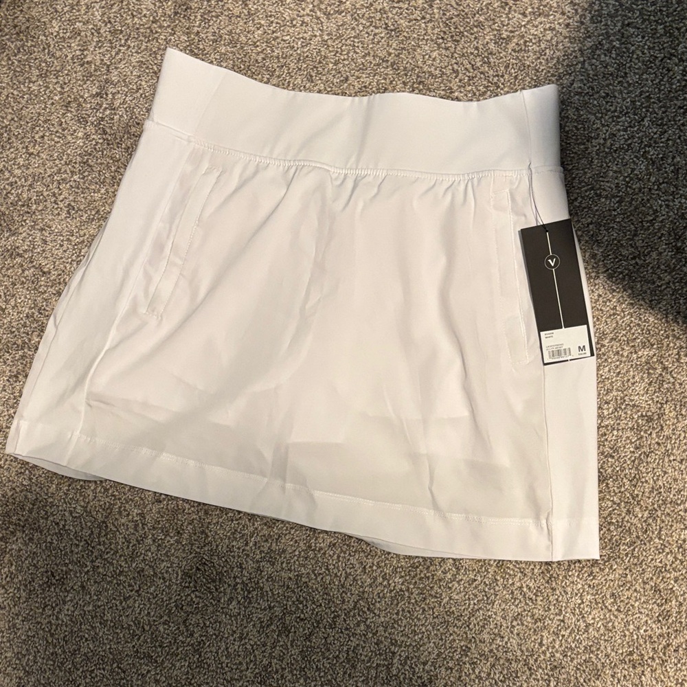 Velocity White Mini Skirt